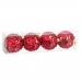 Bolas de Navidad Rojo Plástico Polyfoam 8 x 8 x 8 cm (4 Unidades)