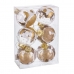 Bolas de Navidad Dorado Plástico 8 cm (6 Unidades)