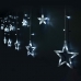 LED Светлинна Завеса Бял Звезди