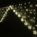 Gardinbelysning med LED Varmt ljus Stjärnor