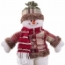Vianočná ozdoba Viacfarebná Kov Látka Snehová bábika 33 cm