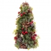 Ornament de Crăciun Roșu Multicolor Plastic Foam Ananași Pom de Crăciun 18 x 18 x 30 cm