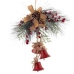 Ornament de Crăciun Roșu Multicolor Metal Plastic Fibră Hote 36 x 6,5 x 42 cm
