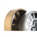 Nástěnné hodiny Home ESPRIT Černý Zlatá Stříbřitý Kov Sklo 25 x 6,3 x 25 cm (2 kusů)