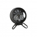 Stolné hodiny Home ESPRIT Čierna Striebristý Kov Sklo 16,5 x 11 x 21 cm