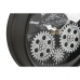 Stolní hodiny Home ESPRIT Negru Argintiu Metal Geam 16,5 x 11 x 21 cm