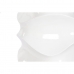 Urtepotte Home ESPRIT Hvid Glasfiber Bølger 44 x 44 x 101 cm