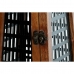 Kaarshouder DKD Home Decor Zwart Natuurlijk Metaal Mangohout 15 x 15 x 26 cm