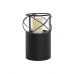 Žvakidė Home ESPRIT Juoda Metalinis Stiklas 24,5 x 24,5 x 46 cm (2 vnt.)