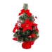 Ziemassvētku Nieciņš Sarkans Zaļš Plastmasa Audums Jaungada eglīte 40 cm
