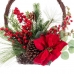 Julepynt Rød Multifarvet Spanskrør Plastik Ananas Kurv 43,18 cm
