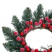 Božični okrasek Stojalo za Sveče Rdeča Zelena Plastika 25 cm