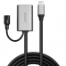 USB-C kabel LINDY 43270 Černý Stříbřitý 5 m