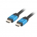 HDMI Kábel Lanberg CA-HDMI-20CU-0030-BL 4K Ultra HD Apa (Csatlakozó)/Apa (Csatlakozó) Fekete 3 m