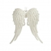 Christmas bauble Angel Wings White Plastic Glitter 13 x 14,5 x 2,5 cm (24 Units)