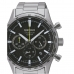 Pánske hodinky Seiko SSB413P1 Čierna Striebristý