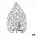 Figură Decorativă Frunză Argintiu Metal 31 x 3,7 x 20 cm (6 Unități)