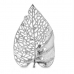 Figură Decorativă Frunză Argintiu Metal 31 x 3,7 x 20 cm (6 Unități)