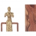 Decorative Figure Recorder Brown Wood Metal 13 x 27 x 13 cm