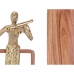 Декоративная фигура Скрипка Позолоченный Деревянный Металл 13 x 27 x 13 cm