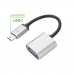 USB A zu USB-C-Kabel Celly PROUSBCUSBDS Silberfarben
