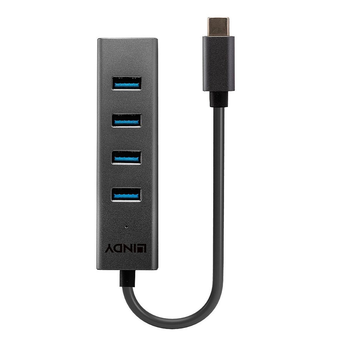 USB Hub LINDY 43325 Grå