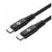 USB-C-kábel Celly USBCUSBC100WBK 2 m Fekete