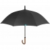 Deštníky Perletti GOLF 69/8 Dřevo Černý mikrovlákno Ø 120 cm