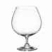 Sæt med glas Bohemia Crystal Clara Cognac 690 ml 6 enheder 4 enheder 7,5 x 12 x 16 cm