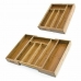 Органайзер для столовых приборов Quttin Бамбук 46 x 43 x 5 cm (4 штук) (43 x 30 x 5 cm)