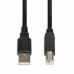USB A uz USB B Kabelis Ibox IKU2D Melns 3 m