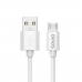 USB Cable to micro USB Savio CL-167 White 3 m