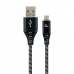 USB Kábel - micro USB GEMBIRD CC-USB2B-AMMBM-2M-BW Fekete 2 m
