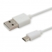 Кабел USB към micro USB Savio CL-123 Бял 1 m
