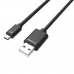 Cablu USB la micro USB Unitek Y-C451GBK Negru 1 m