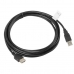 Kabel z rozgałęźnikiem USB Lanberg CA-USBE-10CC-0030-BK Czarny 3 m