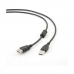 USB Podaljševalni Kabel GEMBIRD 3m USB 2.0 A M/FM Črna 3 m