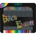 Creioane culori Faber-Castell Black Edition carcasă metalică 100 Piese Multicolor