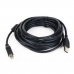 USB 2.0 A to USB B Cable GEMBIRD KABGEMUSB0002 Black 3 m