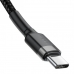Kabel USB C Baseus Cafule Črna Črn/Siv 1 m