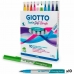 Marker-Set Giotto Turbo Soft Brush Bunt (10 Stück)