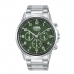 Pánske hodinky Lorus RT315KX9 zelená Striebristý