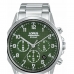 Pánske hodinky Lorus RT315KX9 zelená Striebristý