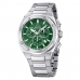 Pánske hodinky Jaguar J805/C zelená Striebristý