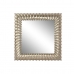 Wall mirror Home ESPRIT Golden Resin Mirror 95 x 8 x 95 cm