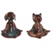 Figura Decorativa Home ESPRIT Multicolor animais 20 x 13,5 x 22,5 cm (2 Unidades)