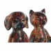 Dekoratív Figura Home ESPRIT Többszínű Állatok 20 x 13,5 x 22,5 cm (2 egység)