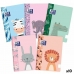 Notebook Oxford Animal Besties Multicolour A5 32 leaves (10 Units)