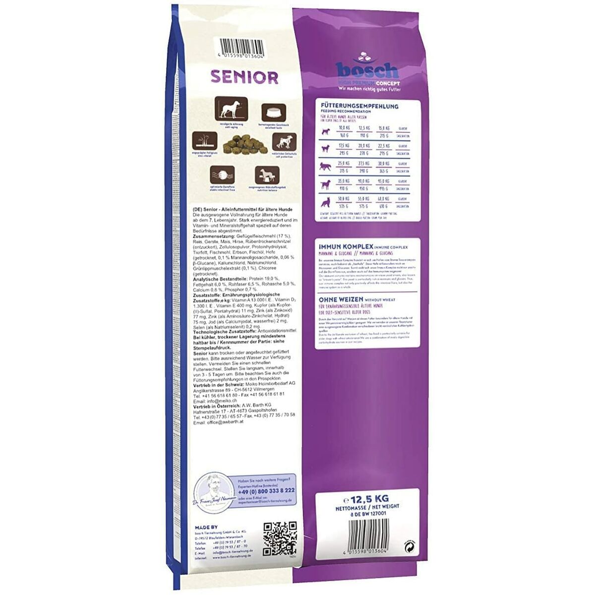 Foder BOSCH SENIOR Senior Kyckling 12,5 Kg