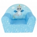 Armchair Fun House LEON LE DRAGON Blue Foam 42 x 52 x 33 cm